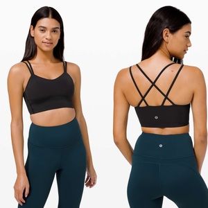 Lululemon Like A Cloud Longline Bra Light B/C Cup Support In Black Size 8